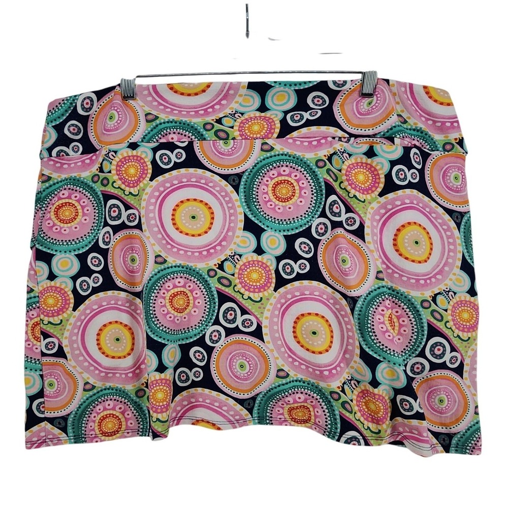 UBKUL XL Pink Leona Print Swing Skort Golf Tennis Pickleball Athletic Skirt